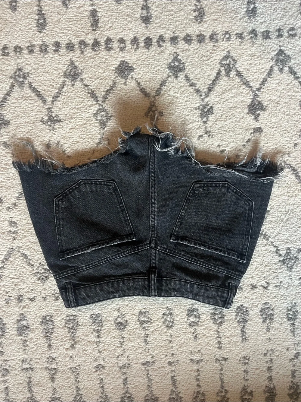 Zara Black Denim Cutoff Shorts